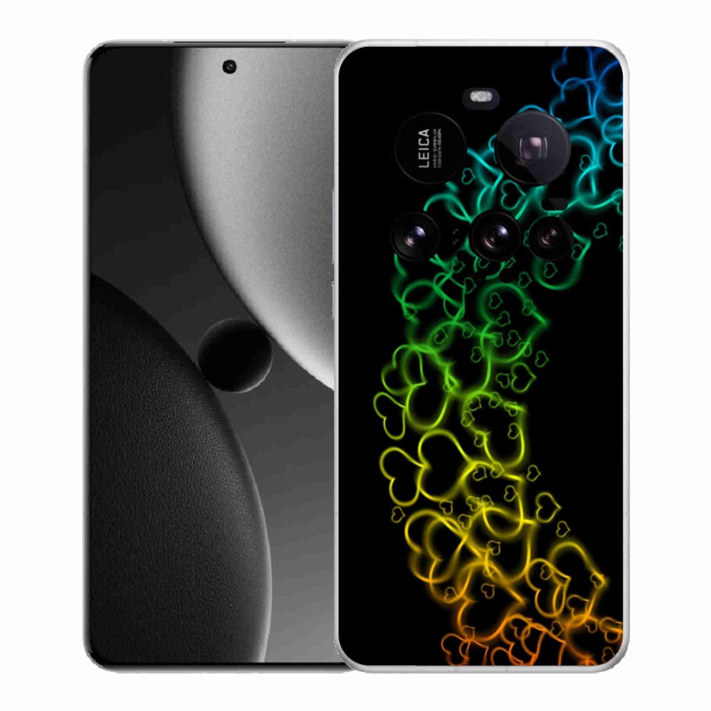 Gelový kryt mmCase na Xiaomi 15 Ultra - barevná srdíčka