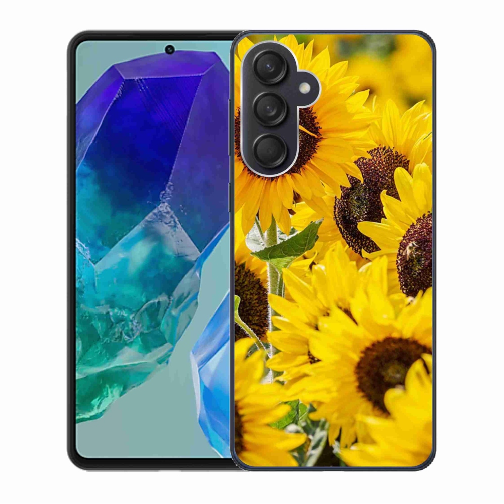 Gelový kryt mmCase na Samsung Galaxy M55 5G - slunečnice