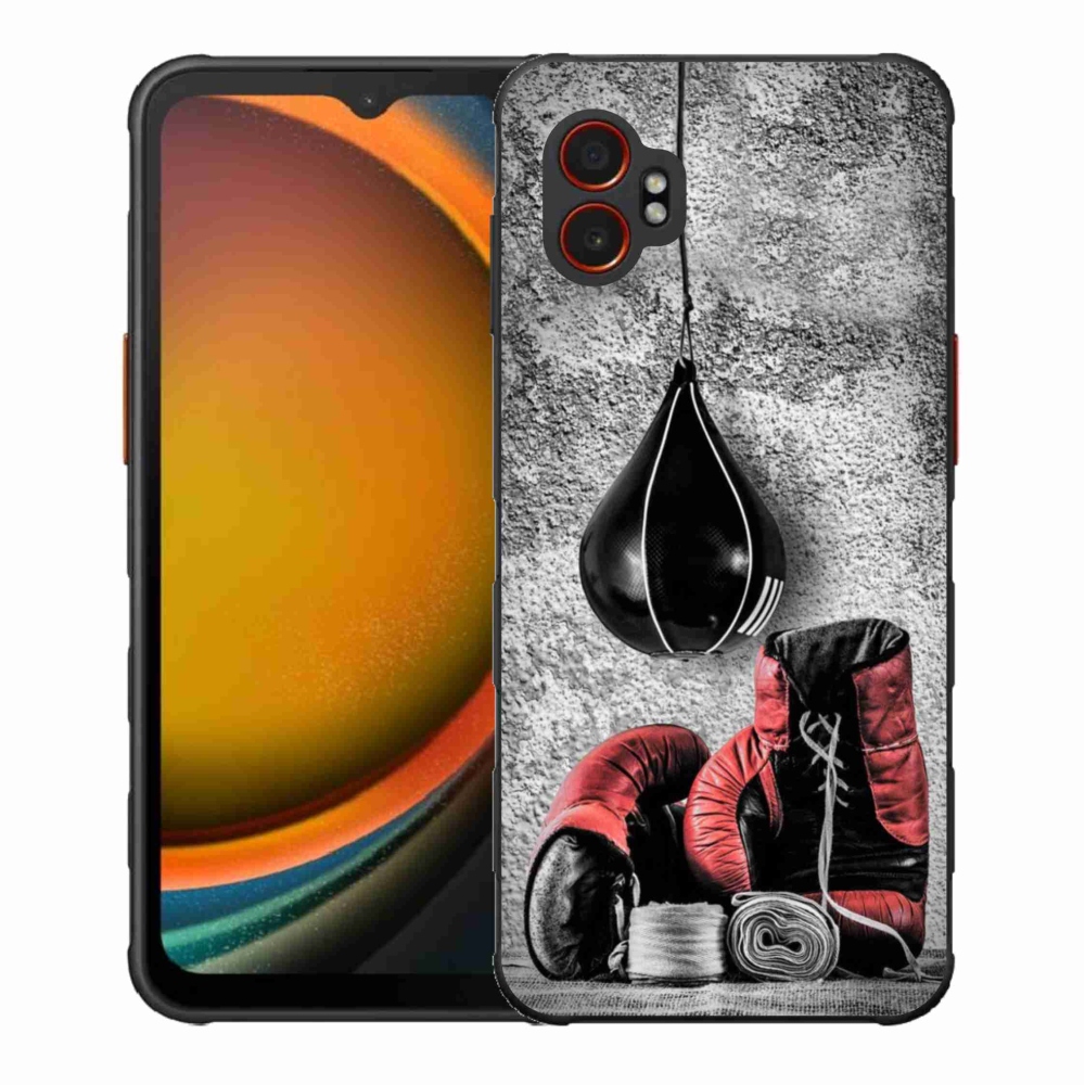 Gelový kryt mmCase na Samsung Galaxy Xcover 7 Pro - boxovací pytel a rukavice