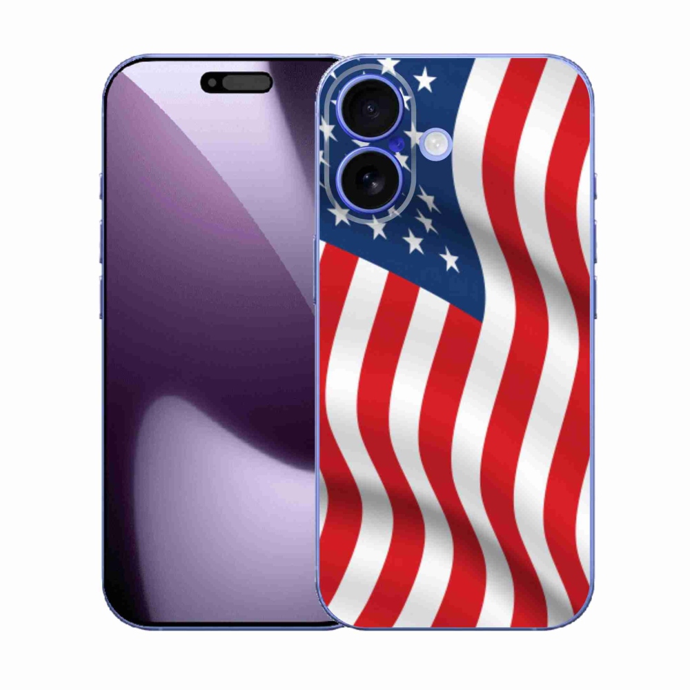 Gelový kryt mmCase na iPhone 17 - USA vlajka
