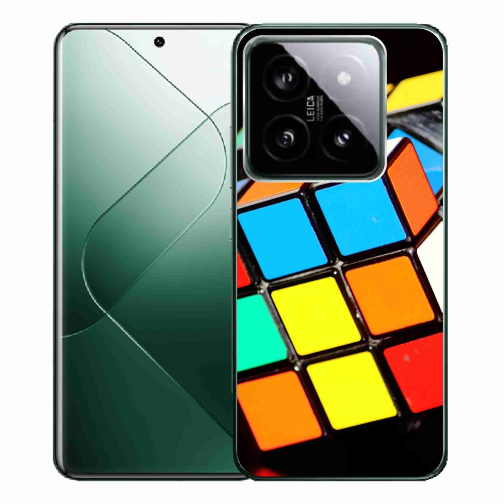 Gelový obal mmCase na Xiaomi 14 Pro - rubikova kostka