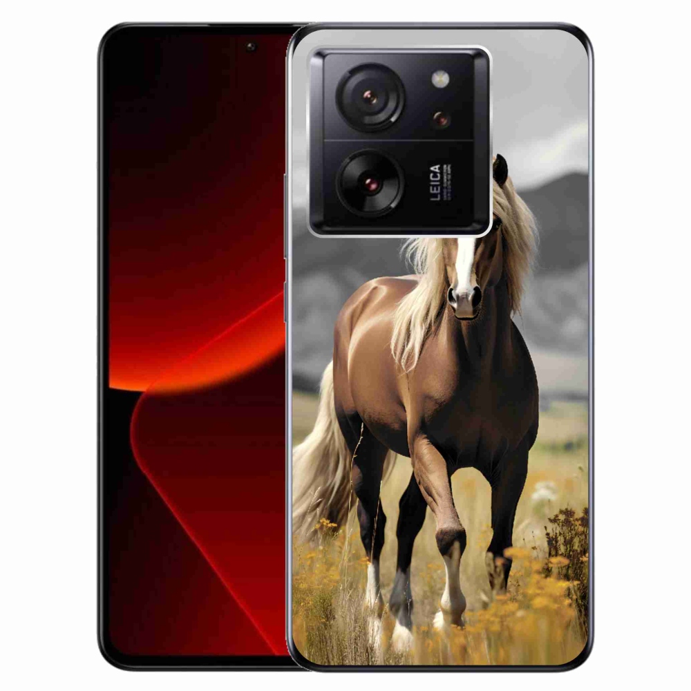 Gelový kryt mmCase na Xiaomi 13T/13T Pro - hnědý kůň 1