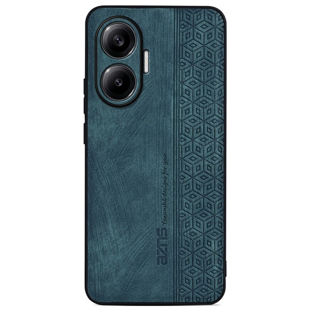 AZNS gelový obal potažený PU kůží pro mobil Xiaomi Poco F7 5G - zelený