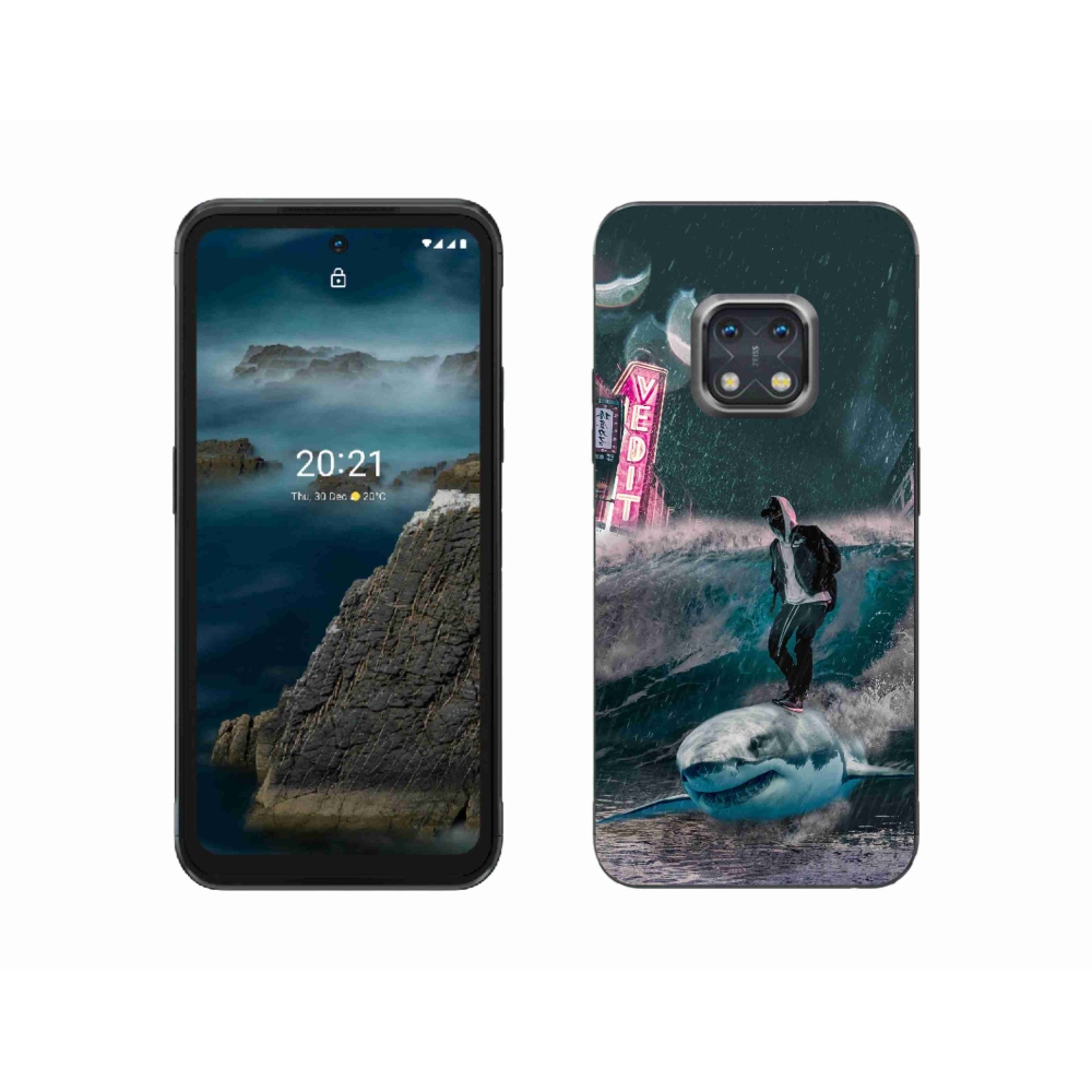 Gelový kryt mmCase na Nokia XR20 - žralok