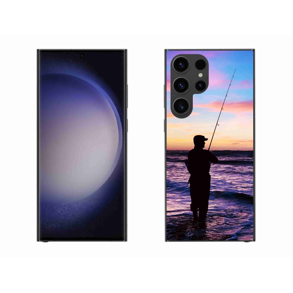 Gelový kryt mmCase na Samsung Galaxy S23 Ultra 5G - rybaření 1