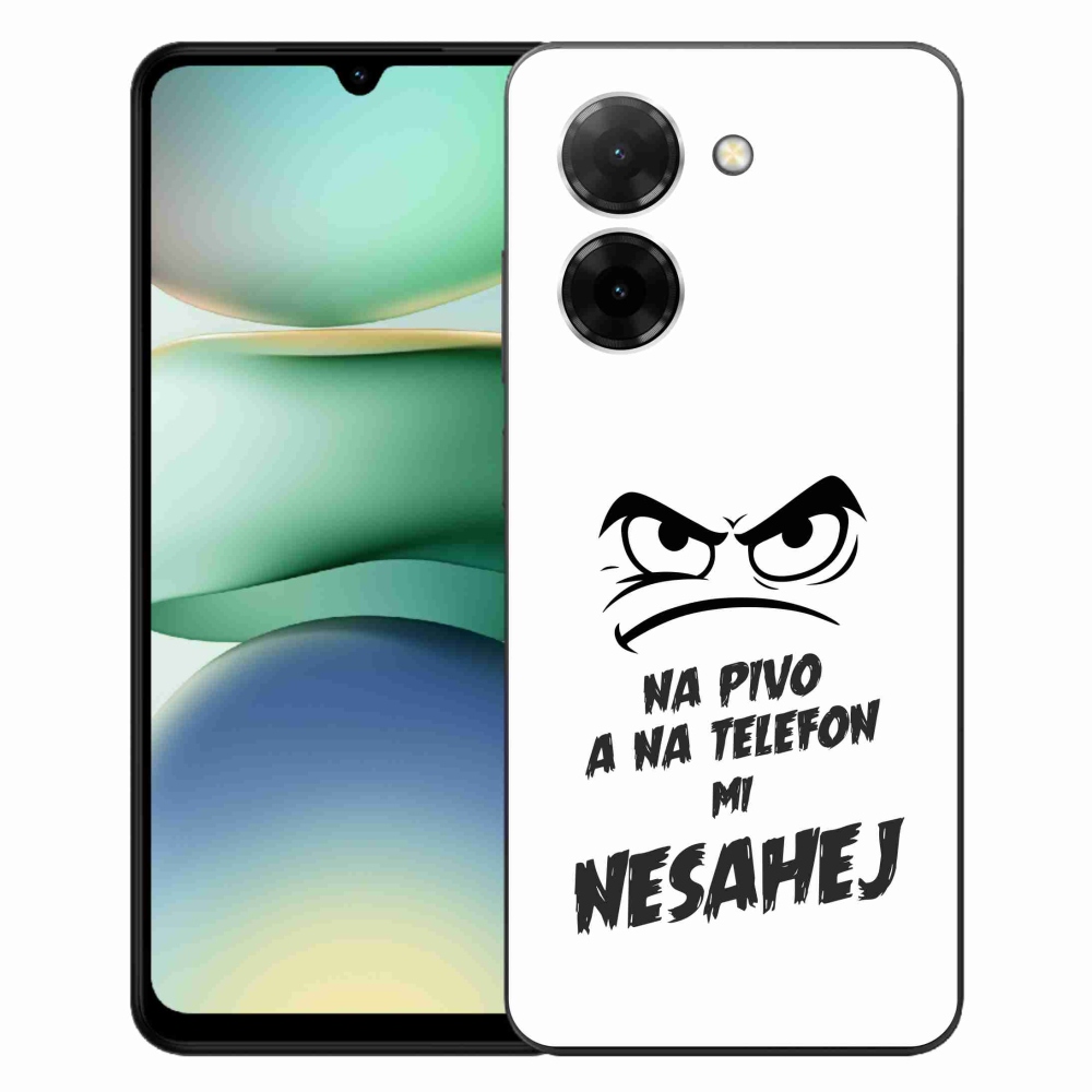 Gelový kryt mmCase na Xiaomi Redmi A5 (171.7x77.8x8.3mm) - pivní motiv 2 bílé pozadí