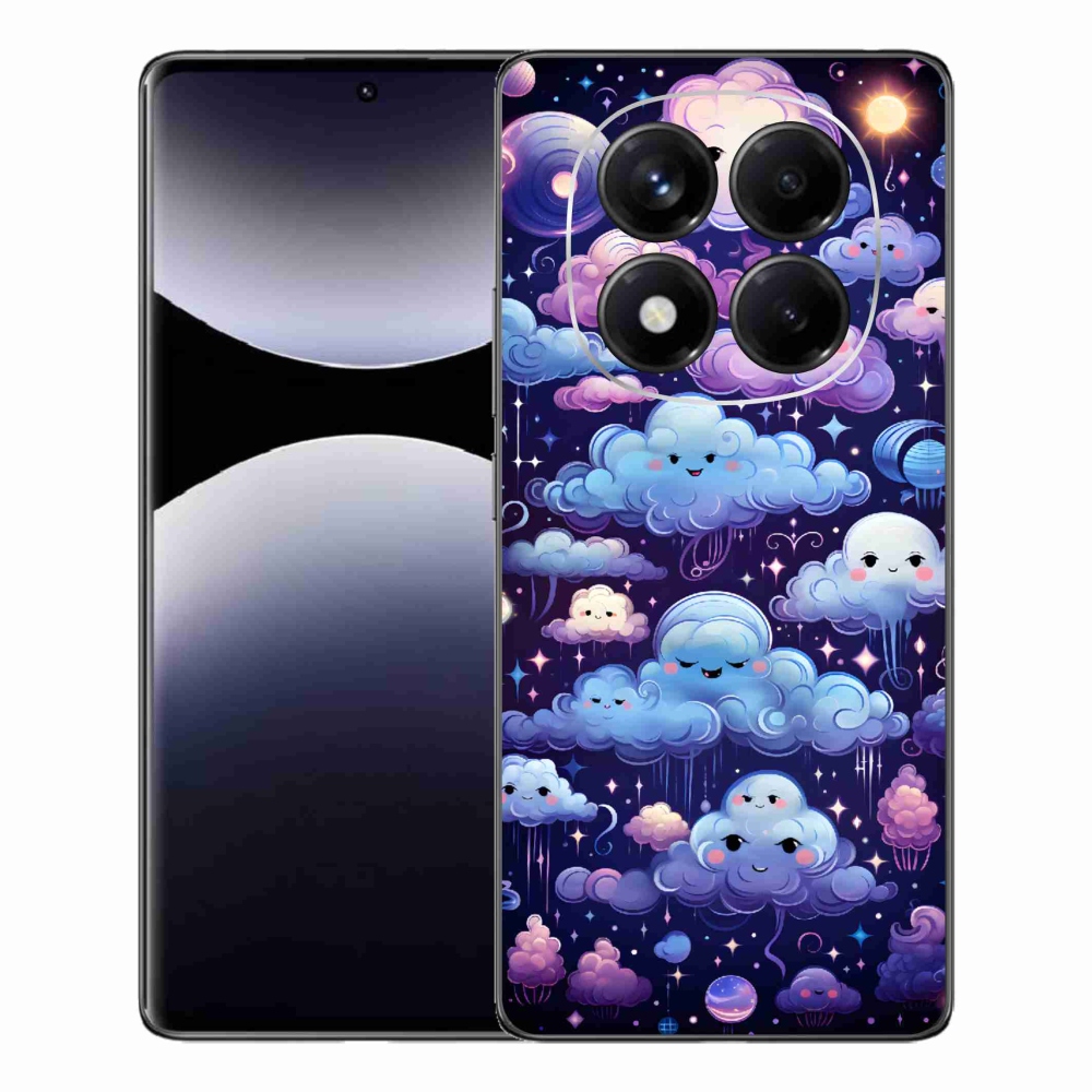 Gelový kryt mmCase na Xiaomi Redmi Note 14 Pro - mráčky