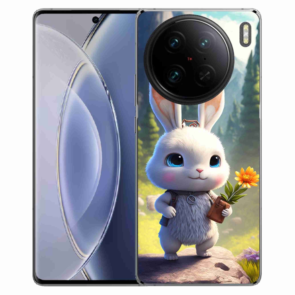 Gelový kryt mmCase na Vivo X90 Pro - roztomilý králíček