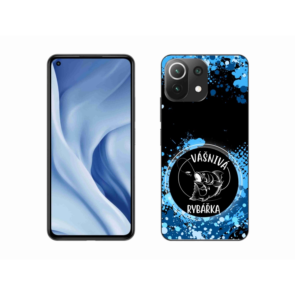 Gelový kryt mmCase na Xiaomi 11 Lite 5G NE - vášnivá rybářka černé pozadí