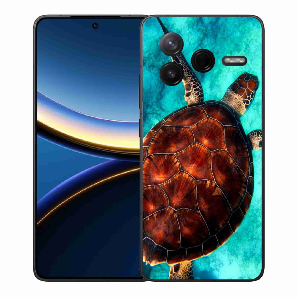 Gelový kryt mmCase na Xiaomi Poco F7 Pro - želva