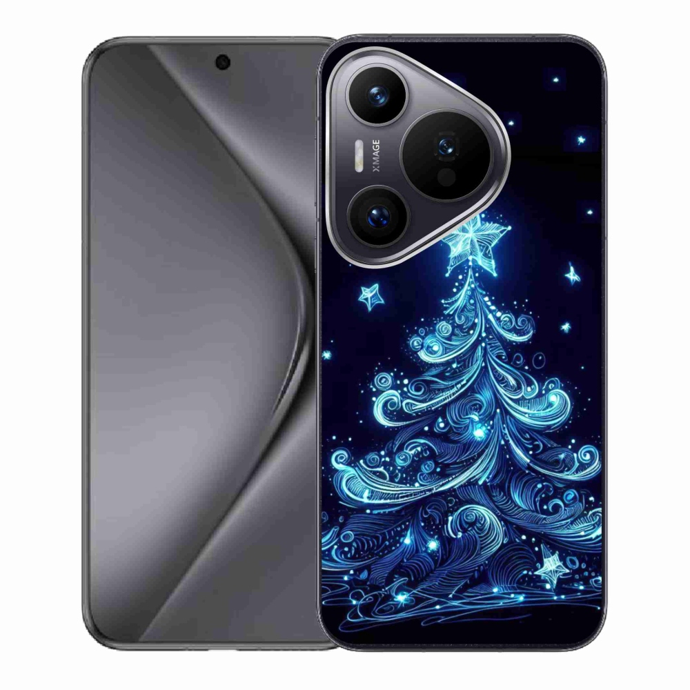 Gelový kryt mmCase na Huawei Pura 70 - neonový vánoční stromek 4