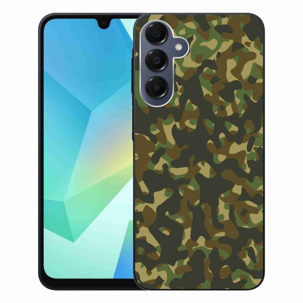Gelový kryt mmCase na Samsung Galaxy A16 4G/5G - maskáčový vzor 1