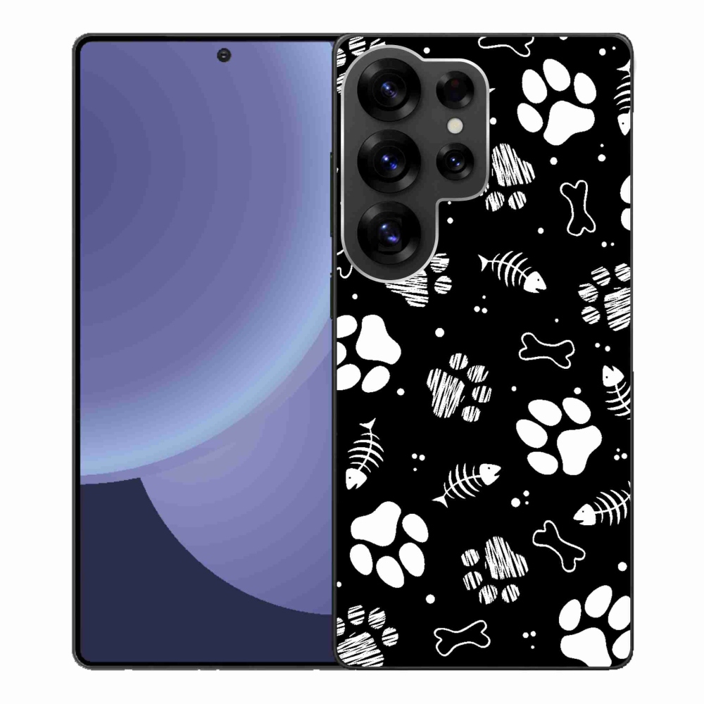 Gelový kryt mmCase na Samsung Galaxy S25 Ultra - psí tlapky