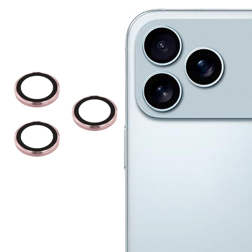 Ultra HD sklo čočky fotoaparátu na iPhone 17 Pro/17 Pro Max (samostatná skla) - růžové