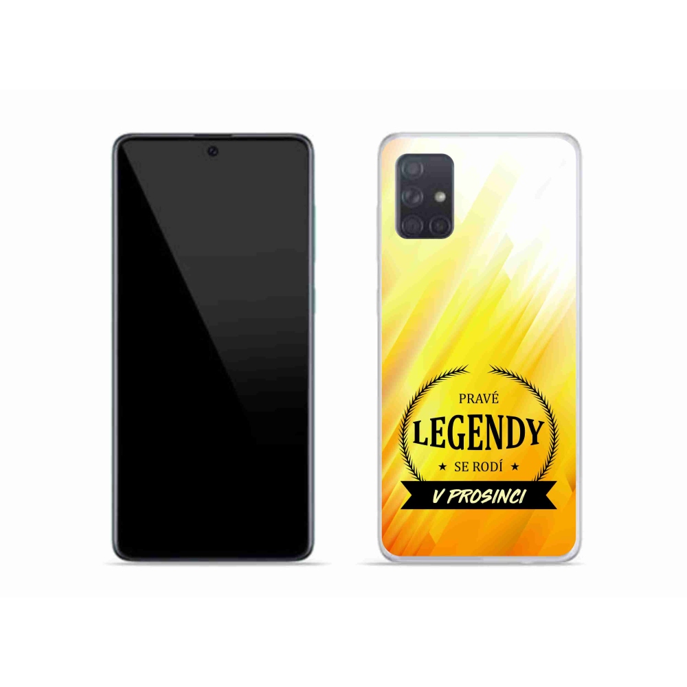 Gelový kryt mmCase na Samsung Galaxy A51 - legendy v prosinci žluté pozadí