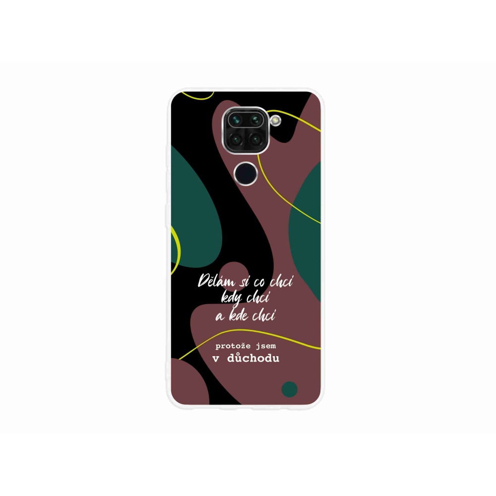 Gelový kryt mmCase na Xiaomi Redmi Note 9 - vtipný text 10 černé pozadí