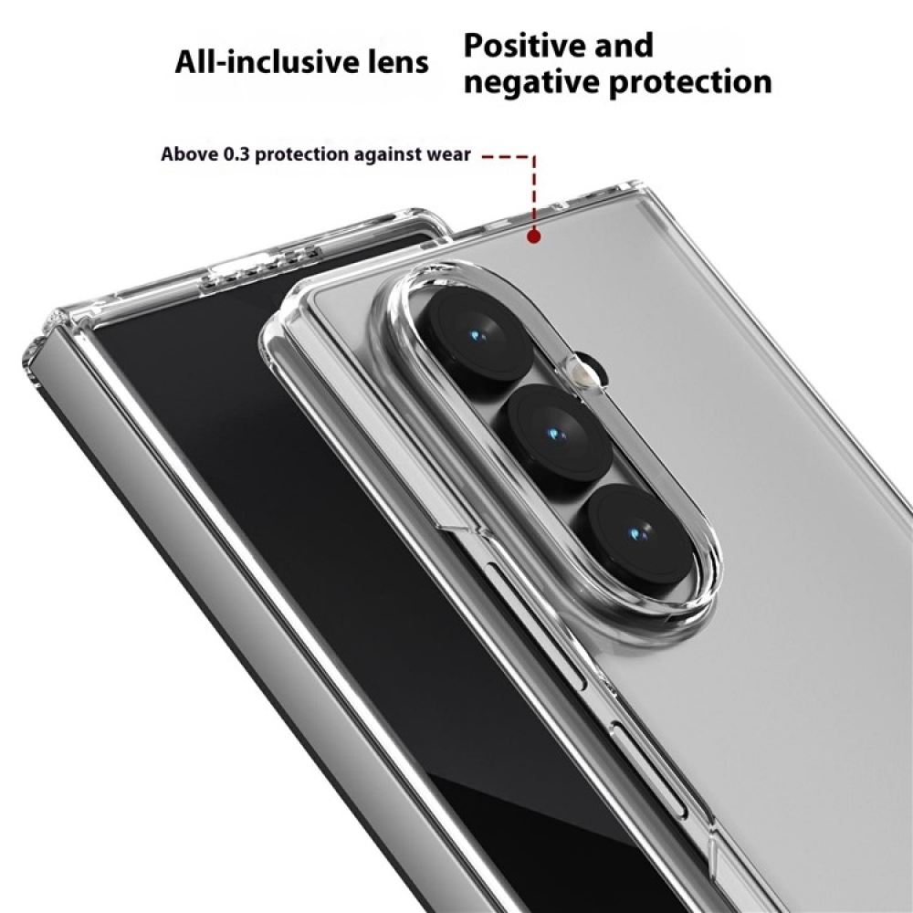 Plastový kryt na Samsung Galaxy Z Fold7 5G - průhledný