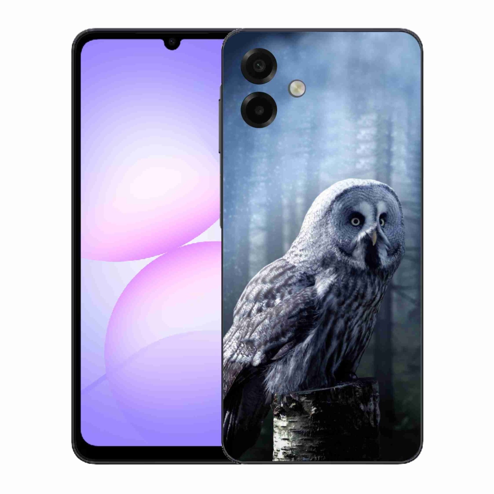 Gelový kryt mmCase na Samsung Galaxy A07 4G - sova