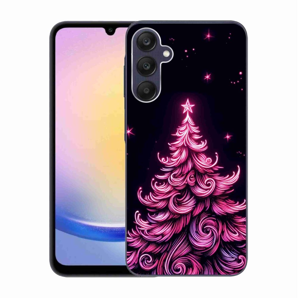 Gelový kryt mmCase na Samsung Galaxy A25 5G - neonový vánoční stromek 2