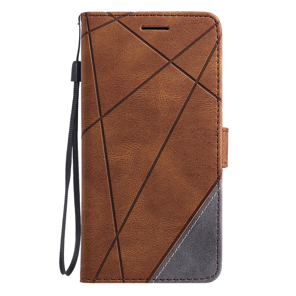 Lines knížkové pouzdro na Xiaomi Redmi Note 14 Pro 5G/Poco X7 5G/Note 14 Pro+ 5G - hnědé