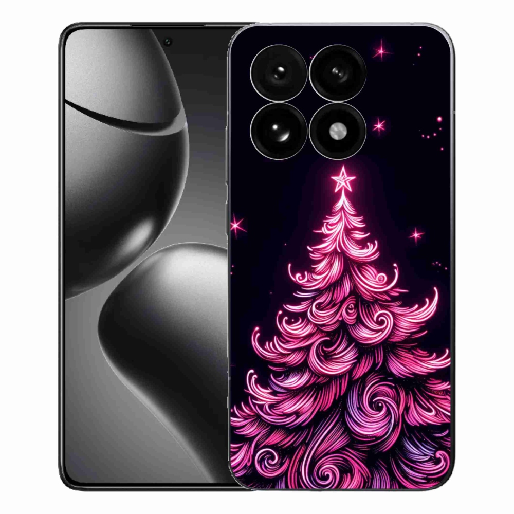 Gelový kryt mmCase na Xiaomi 15T - neonový vánoční stromek 2