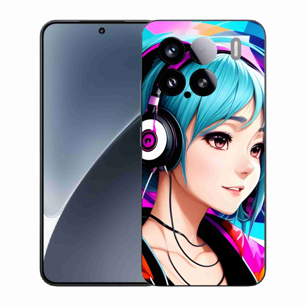 Gelový kryt mmCase na Xiaomi 15 - dívka se sluchátky