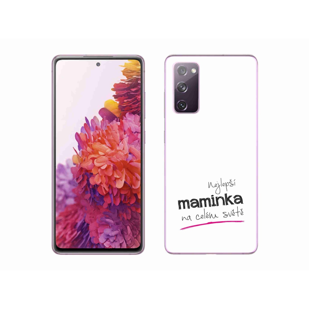 Gelový kryt mmCase na Samsung Galaxy S20 FE - nejlepší maminka 4 bílé pozadí