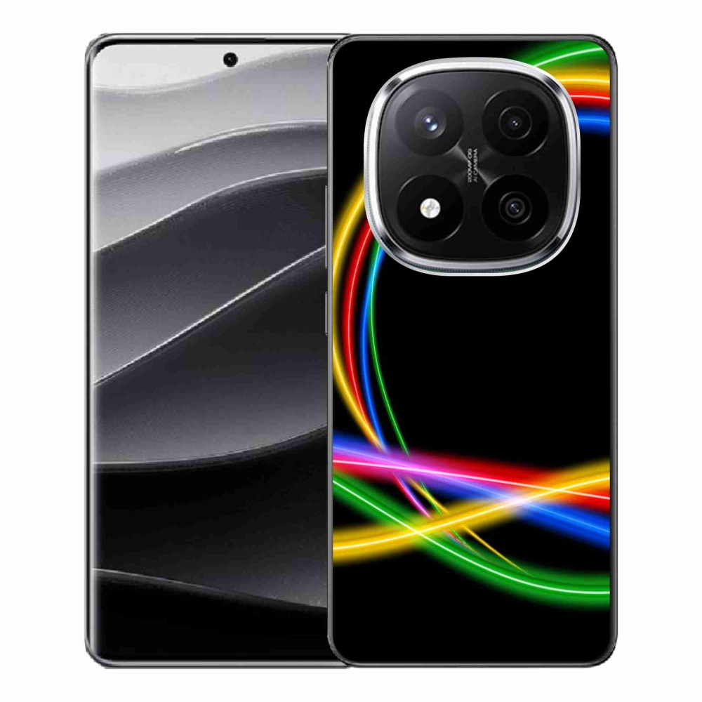 Gelový kryt mmCase na Xiaomi Redmi Note 14 Pro+ 5G - neonové kruhy