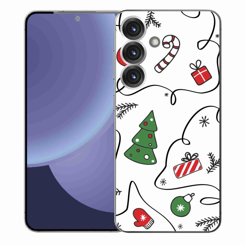 Gelový kryt mmCase na Samsung Galaxy S25+ - vánoční motivy