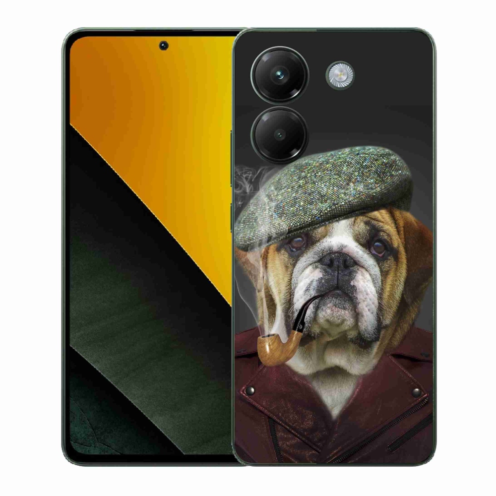 Gelový kryt mmCase na Xiaomi Poco M7 Pro 5G - pes s fajfkou