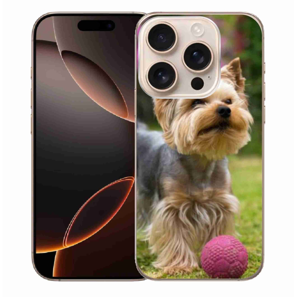 Gelový obal mmCase na iPhone 16 Pro Max - jorkšír 4