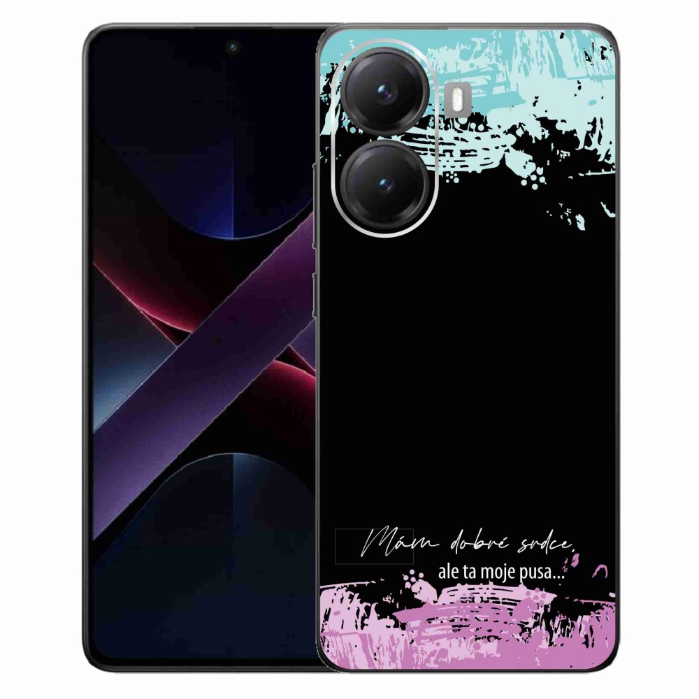 Gelový kryt mmCase na Xiaomi Poco X7 Pro 5G - vtipný text 3 černé pozadí