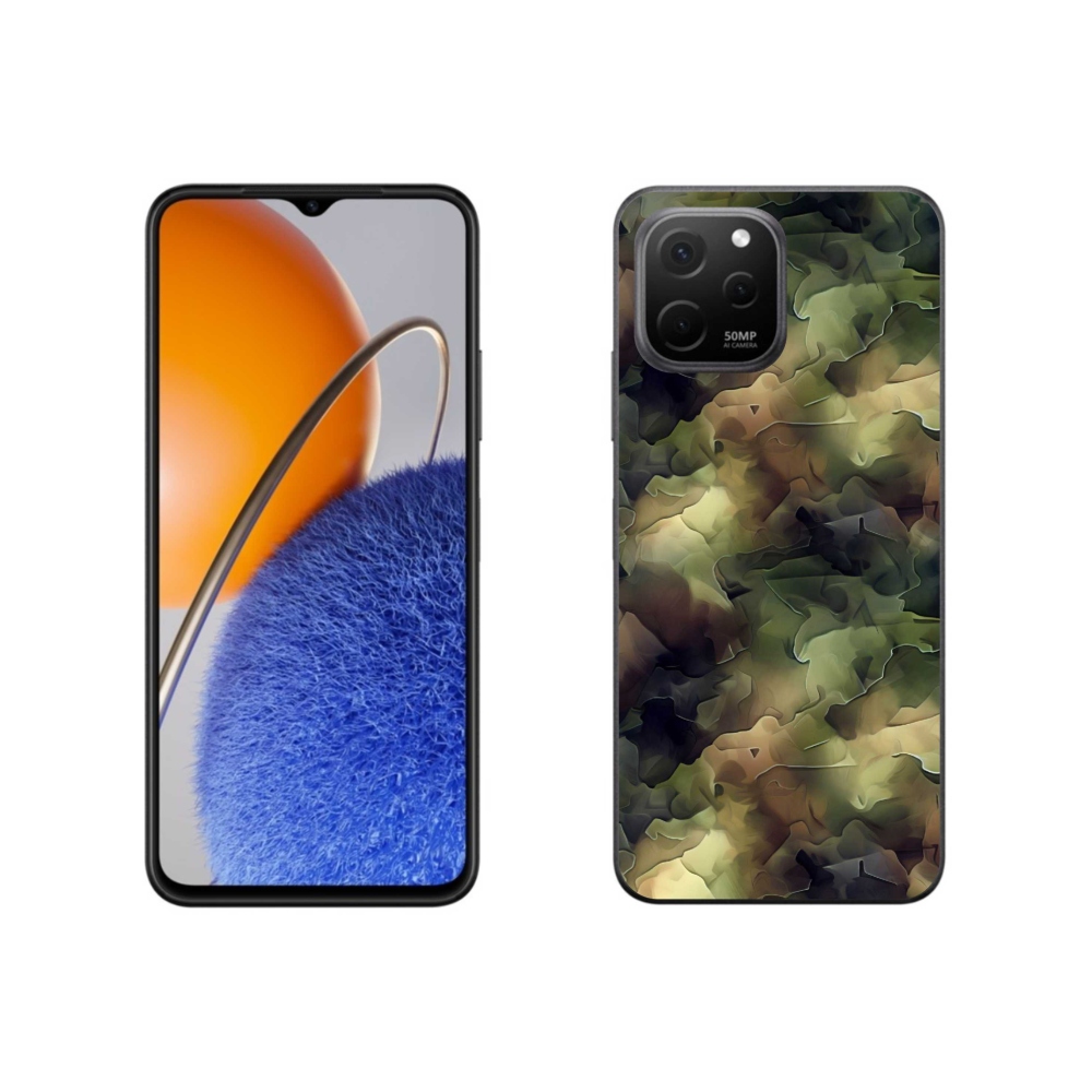 Gelový kryt mmCase na Huawei Nova Y61 - maskáčový vzor 10