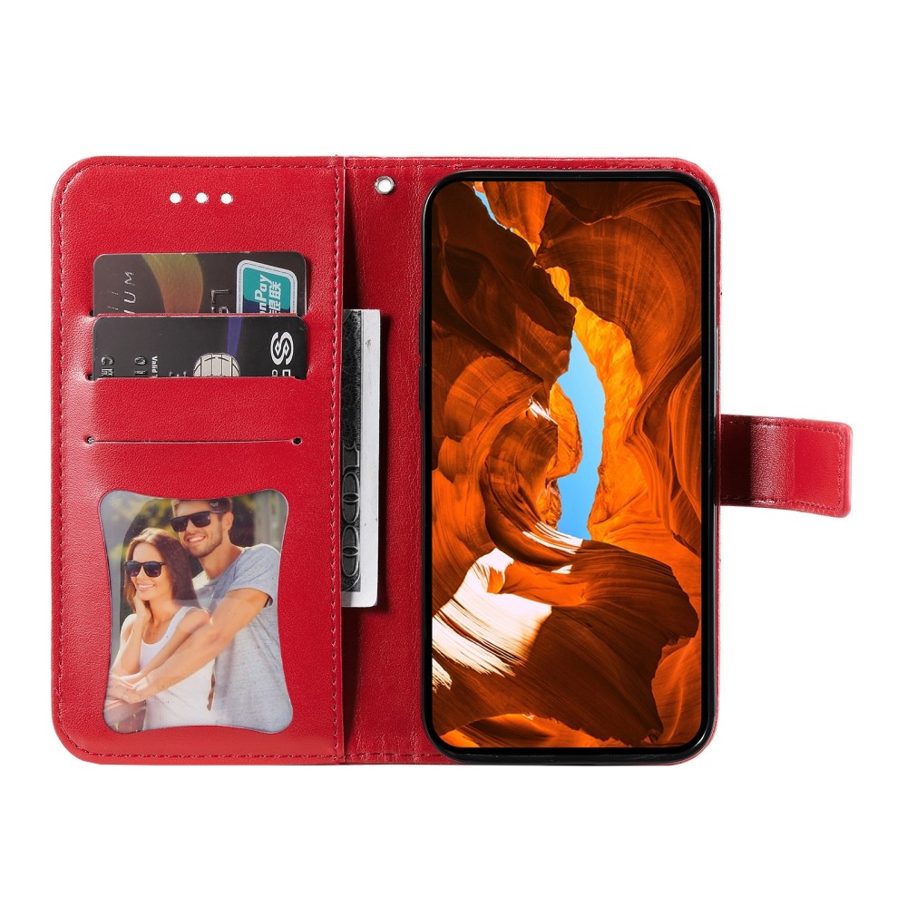 Mandala knížkové pouzdro na Xiaomi Poco X7 Pro 5G - červené