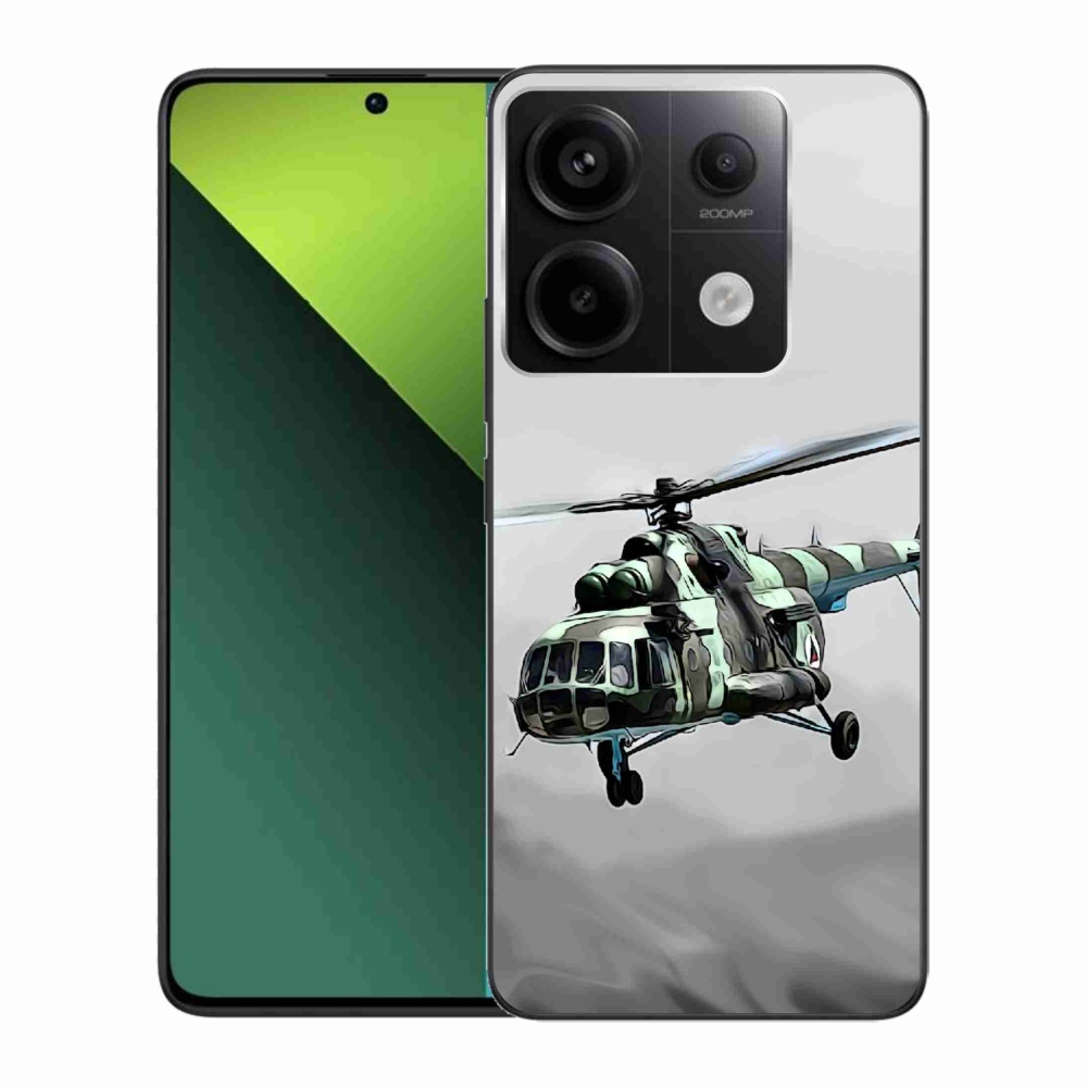 Gelový kryt mmCase na Xiaomi Redmi Note 13 Pro 5G/Poco X6 5G - vojenský vrtulník