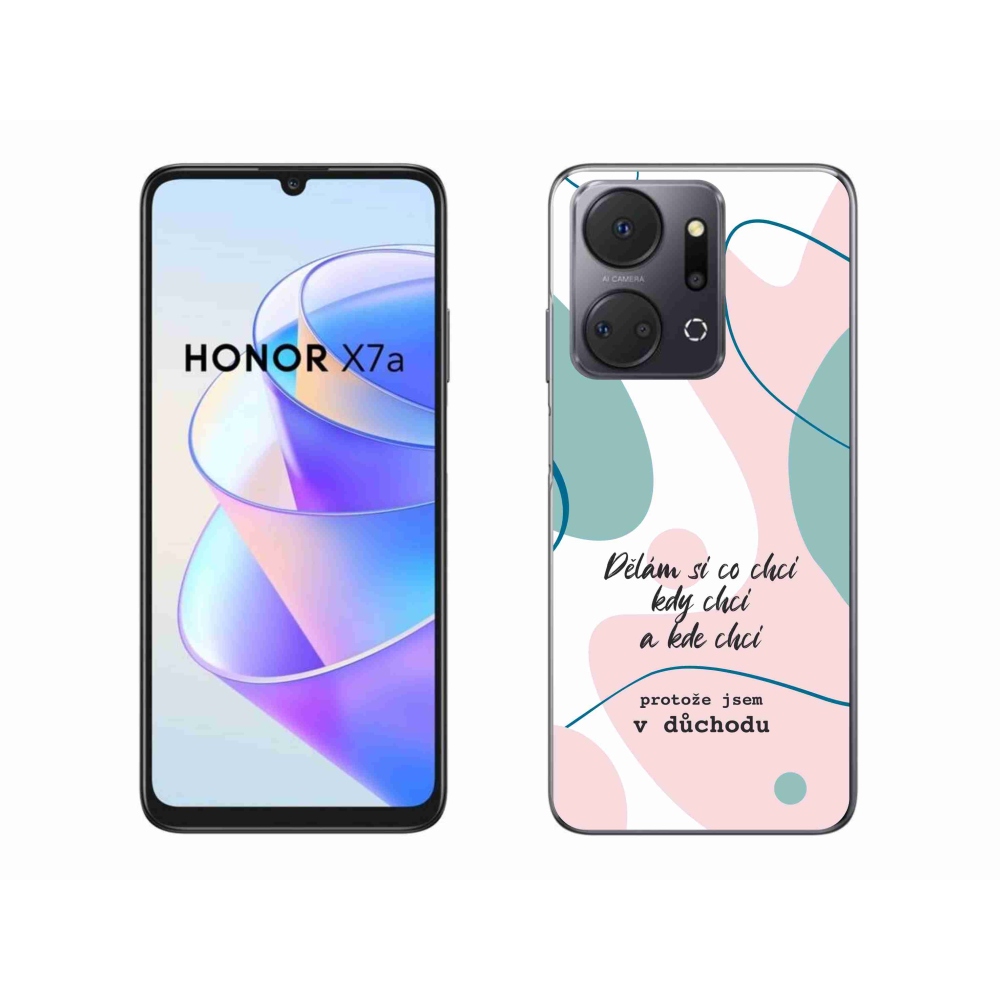 Gelový kryt mmCase na Honor X7a - vtipný text 10 bílé pozadí