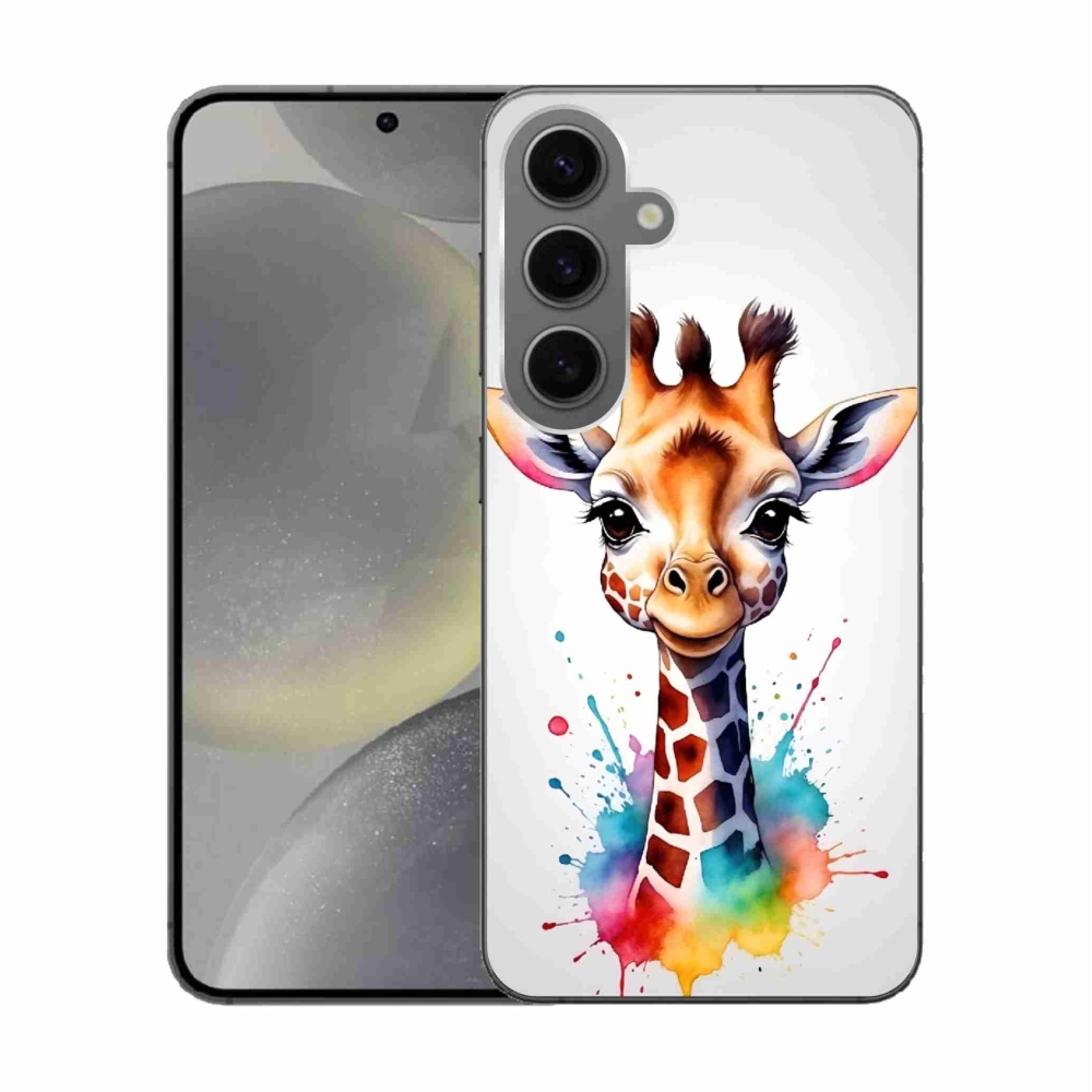 Gelový kryt mmCase na Samsung Galaxy S24 - žirafa 1
