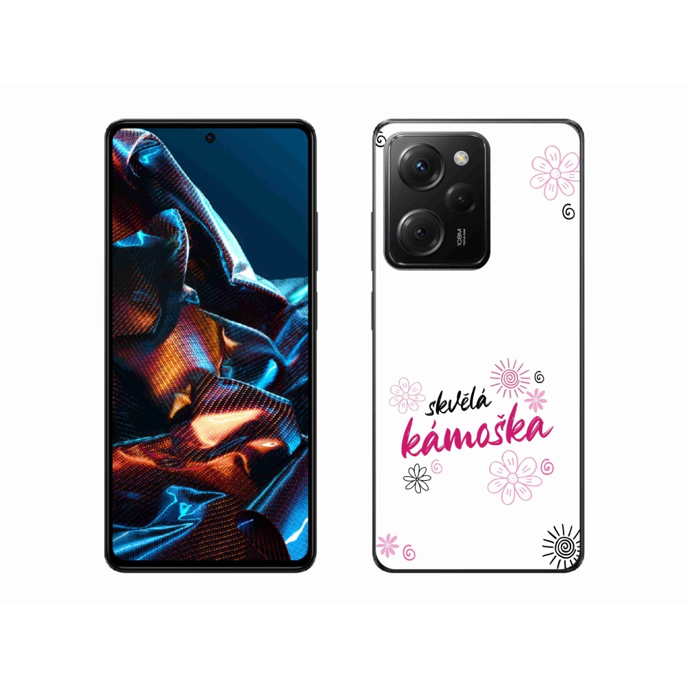 Gelový kryt mmCase na Xiaomi Poco X5 Pro 5G - skvělá kámoška bílé pozadí