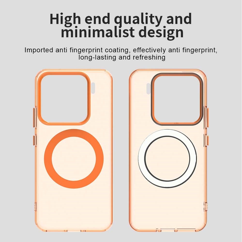 Candy gelový obal s MagSafe na Xiaomi 15 Pro - oranžový