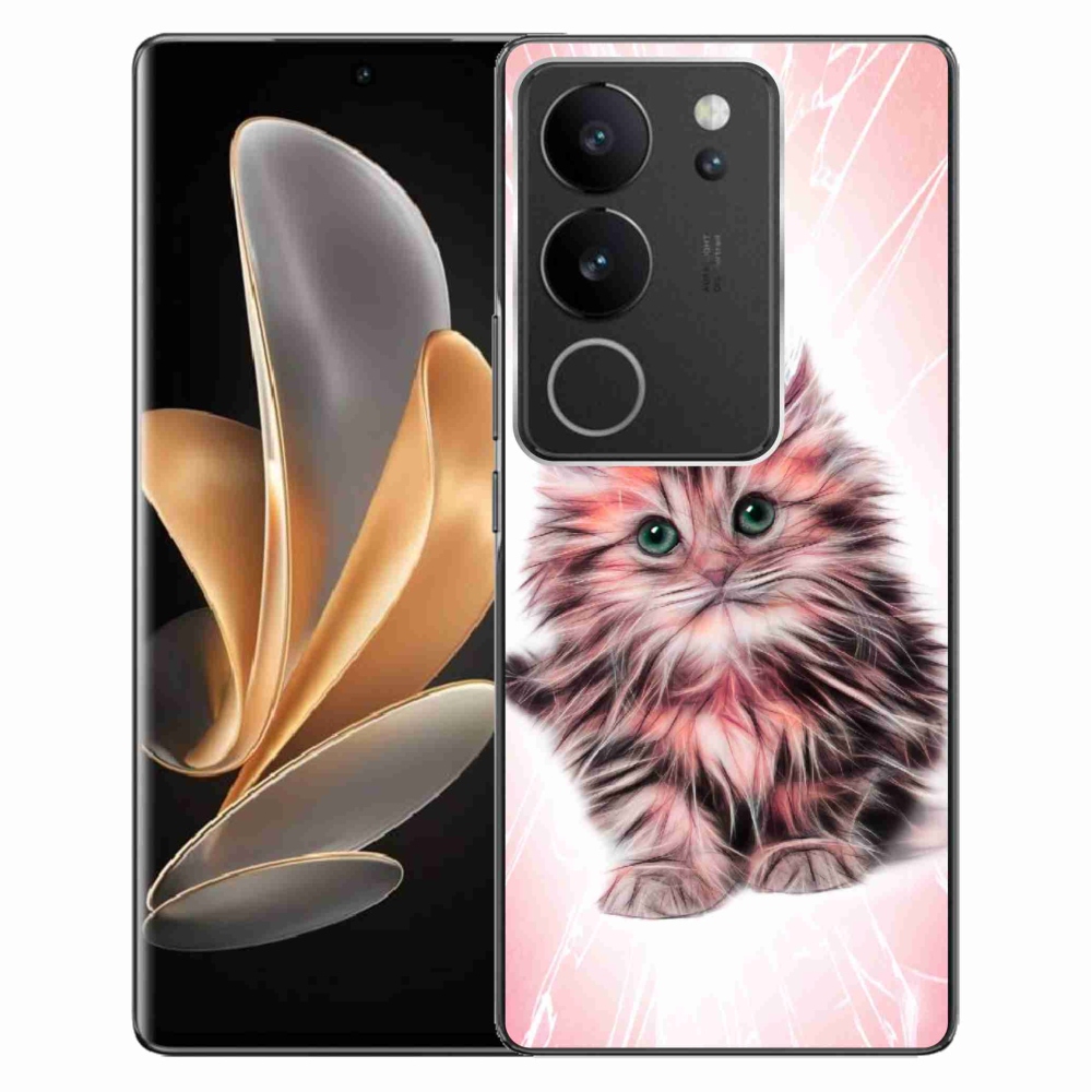 Gelový kryt mmCase na Vivo V29 5G - roztomilé kotě
