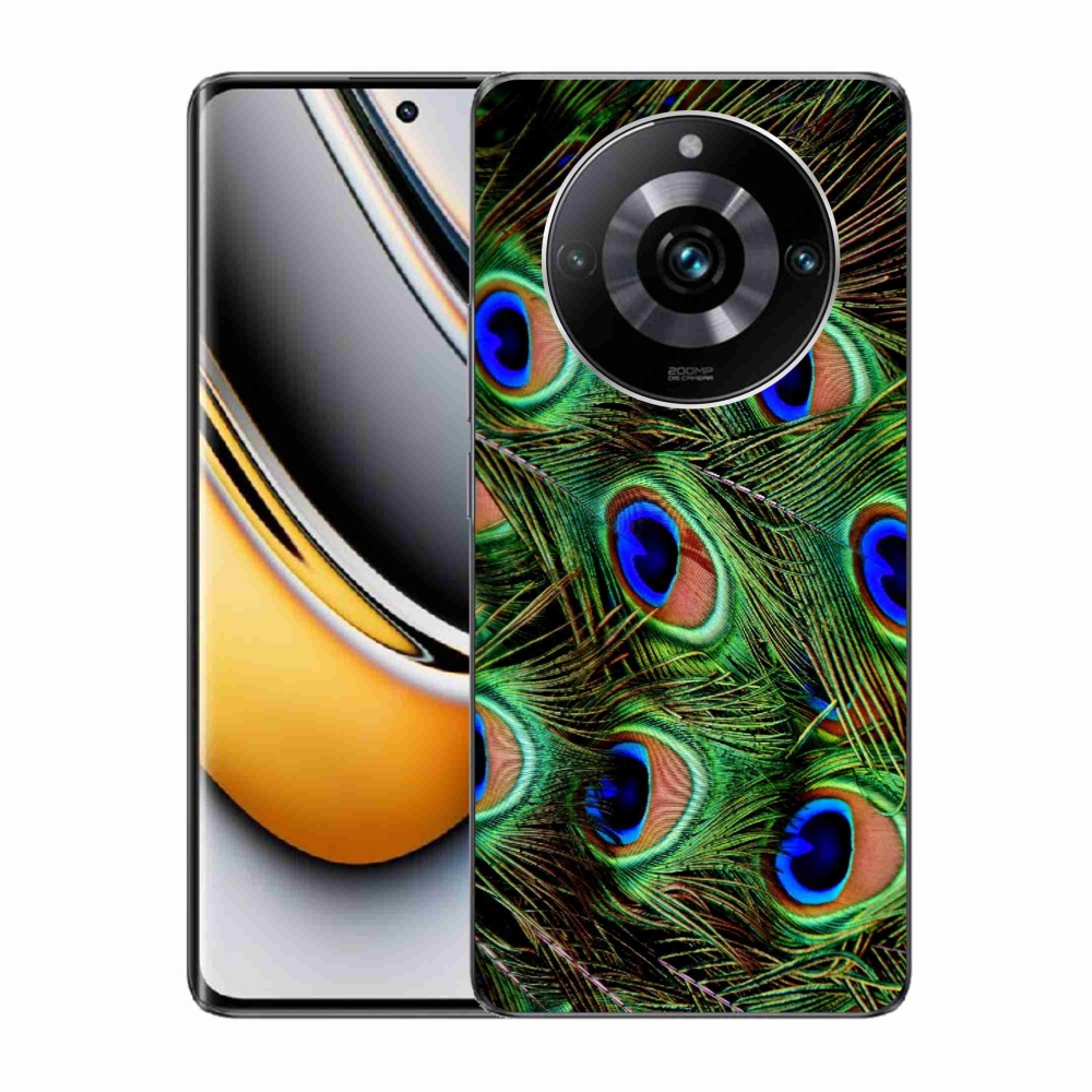 Gelový kryt mmCase na Realme 11 Pro/11 Pro+ - paví peří