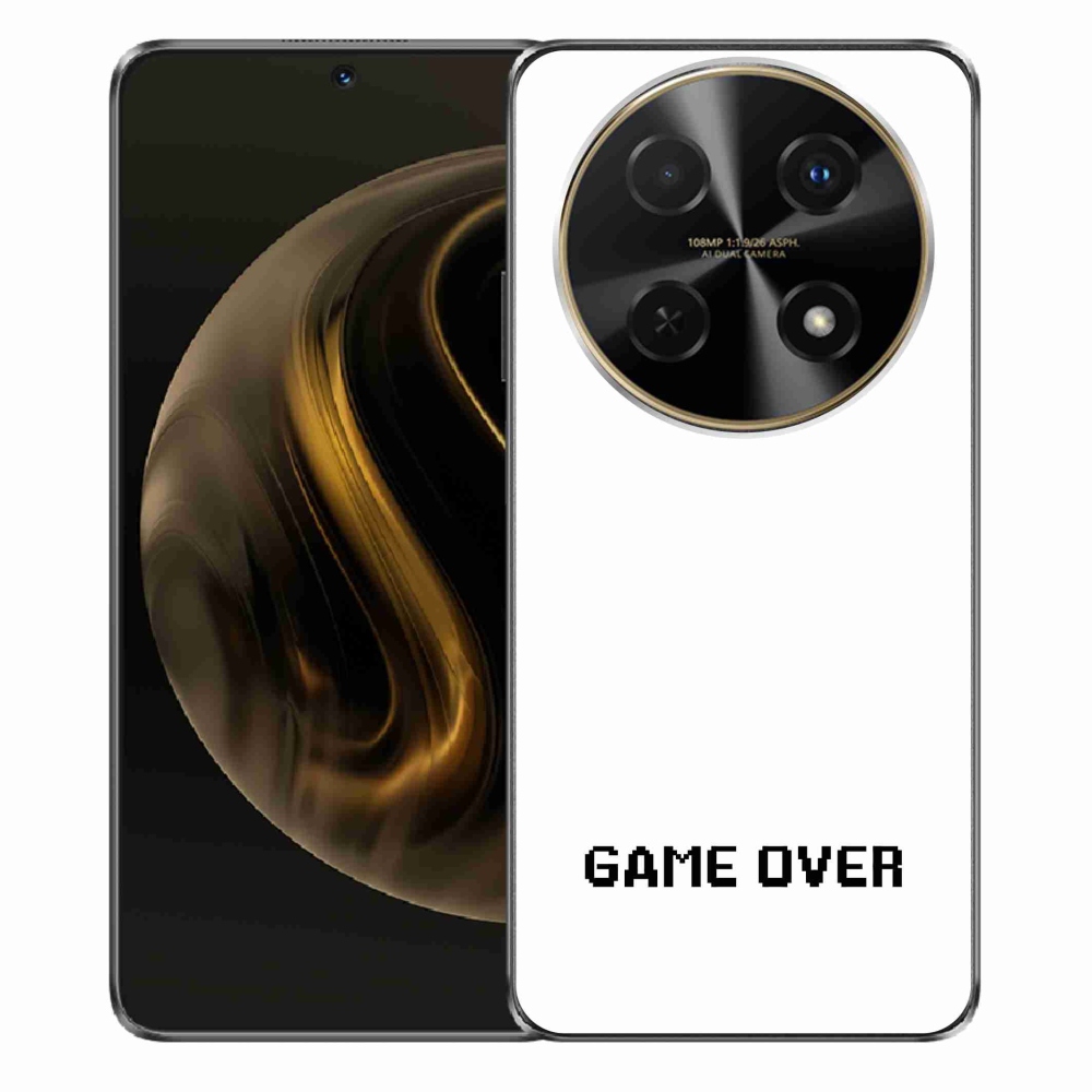 Gelový kryt mmCase na Huawei Nova 12i - game over bílé pozadí