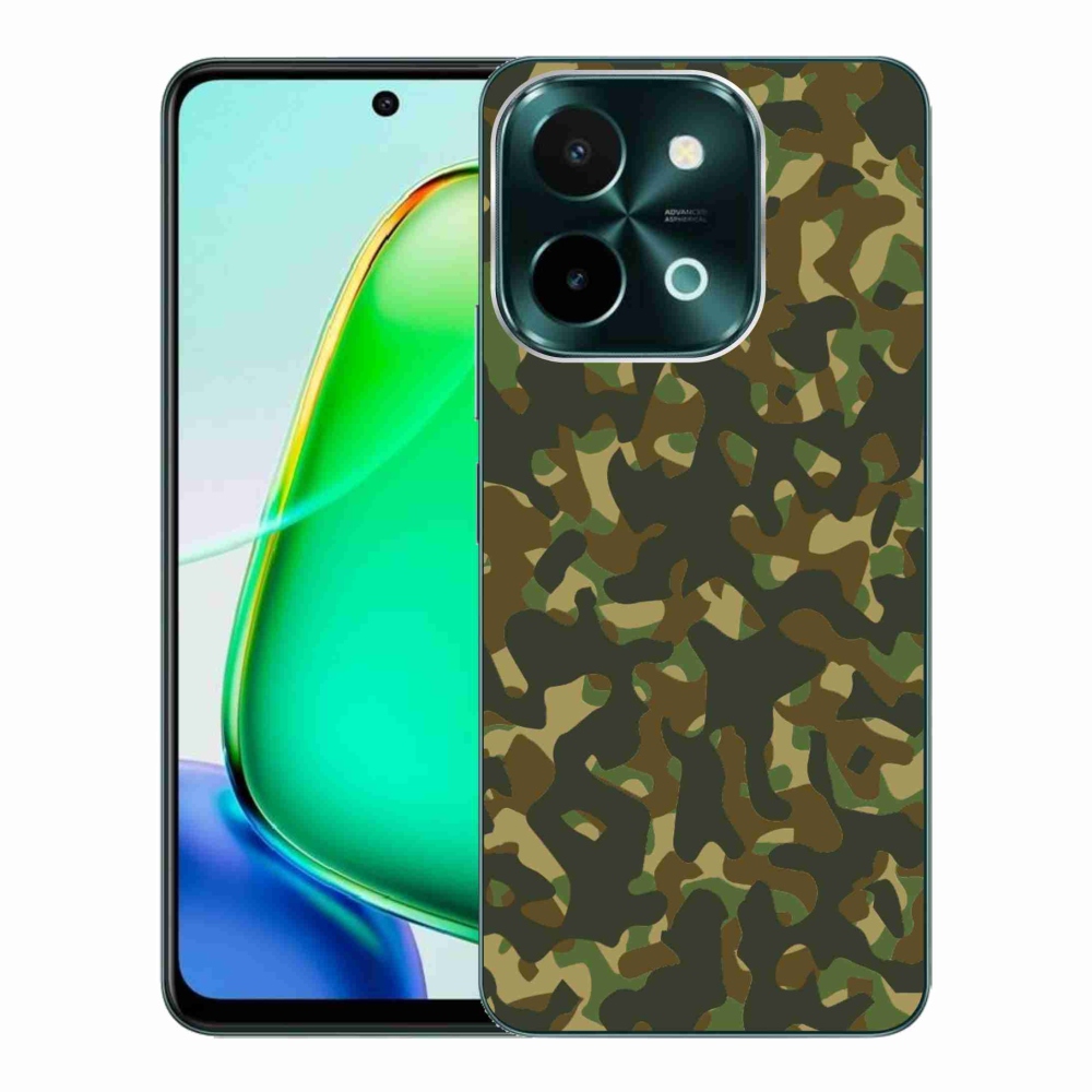 Gelový kryt mmCase na Vivo Y28 - maskáčový vzor 1