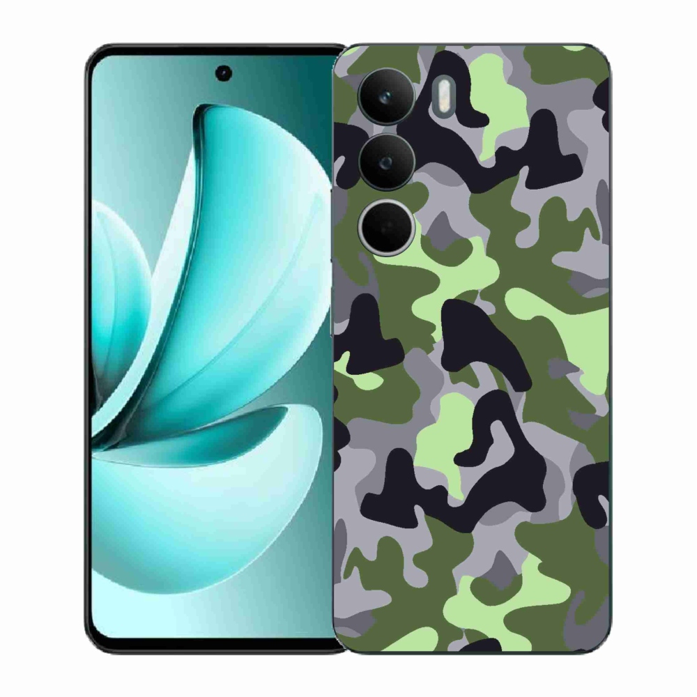 Gelový kryt mmCase na Realme C71 - maskáčový vzor 7