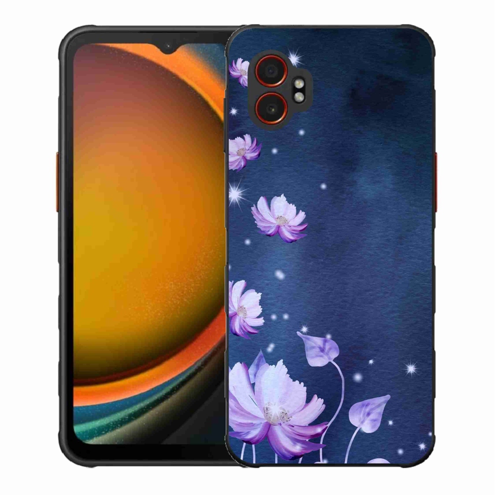 Gelový kryt mmCase na Samsung Galaxy Xcover 7 Pro - padající květy