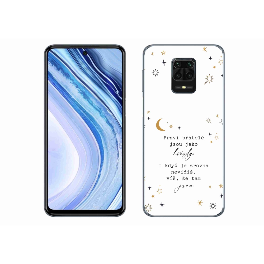 Gelový kryt mmCase na Xiaomi Redmi Note 9 Pro - citát 6 bílé pozadí