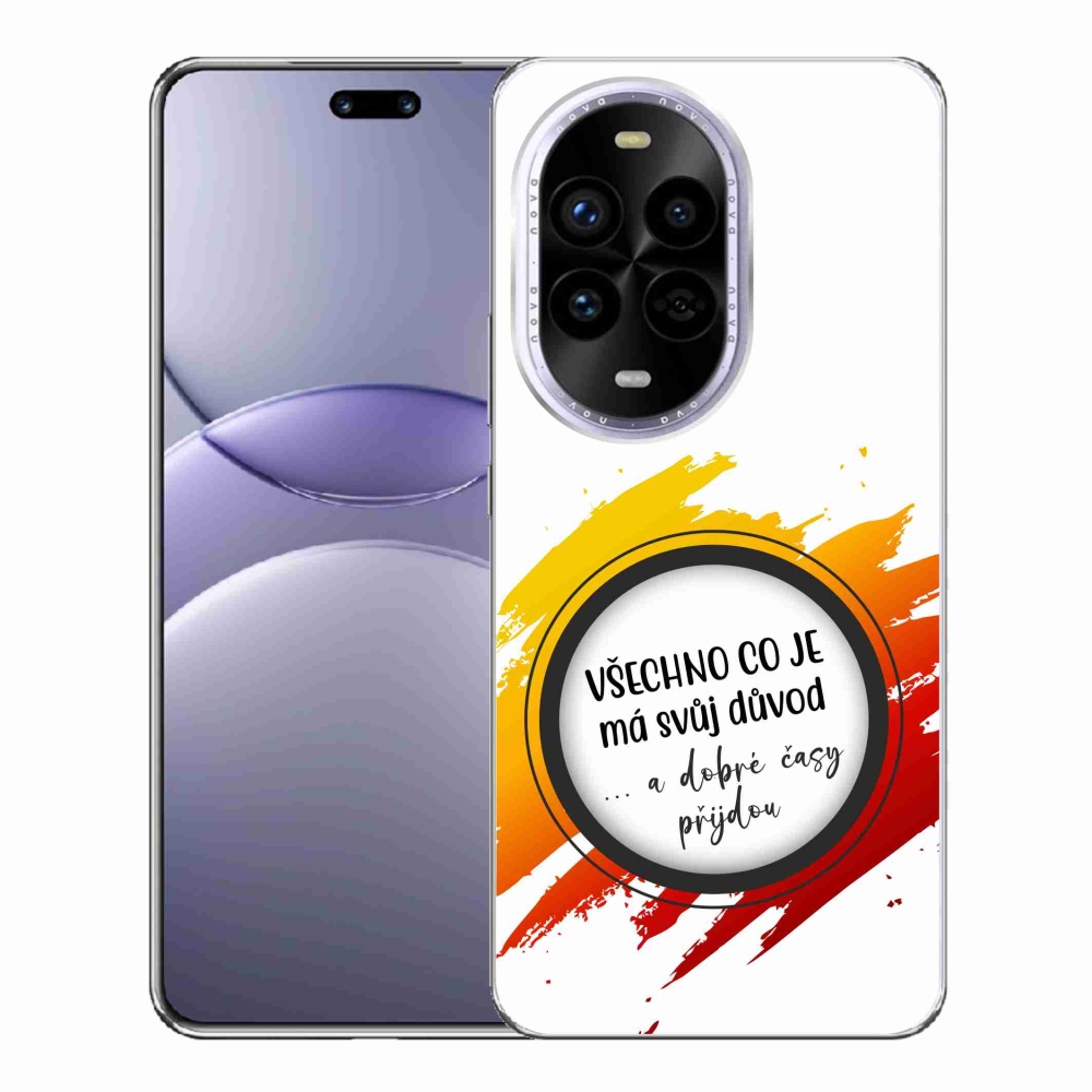 Gelový kryt mmCase na Huawei Nova 13 Pro 5G - citát 3 bílé pozadí