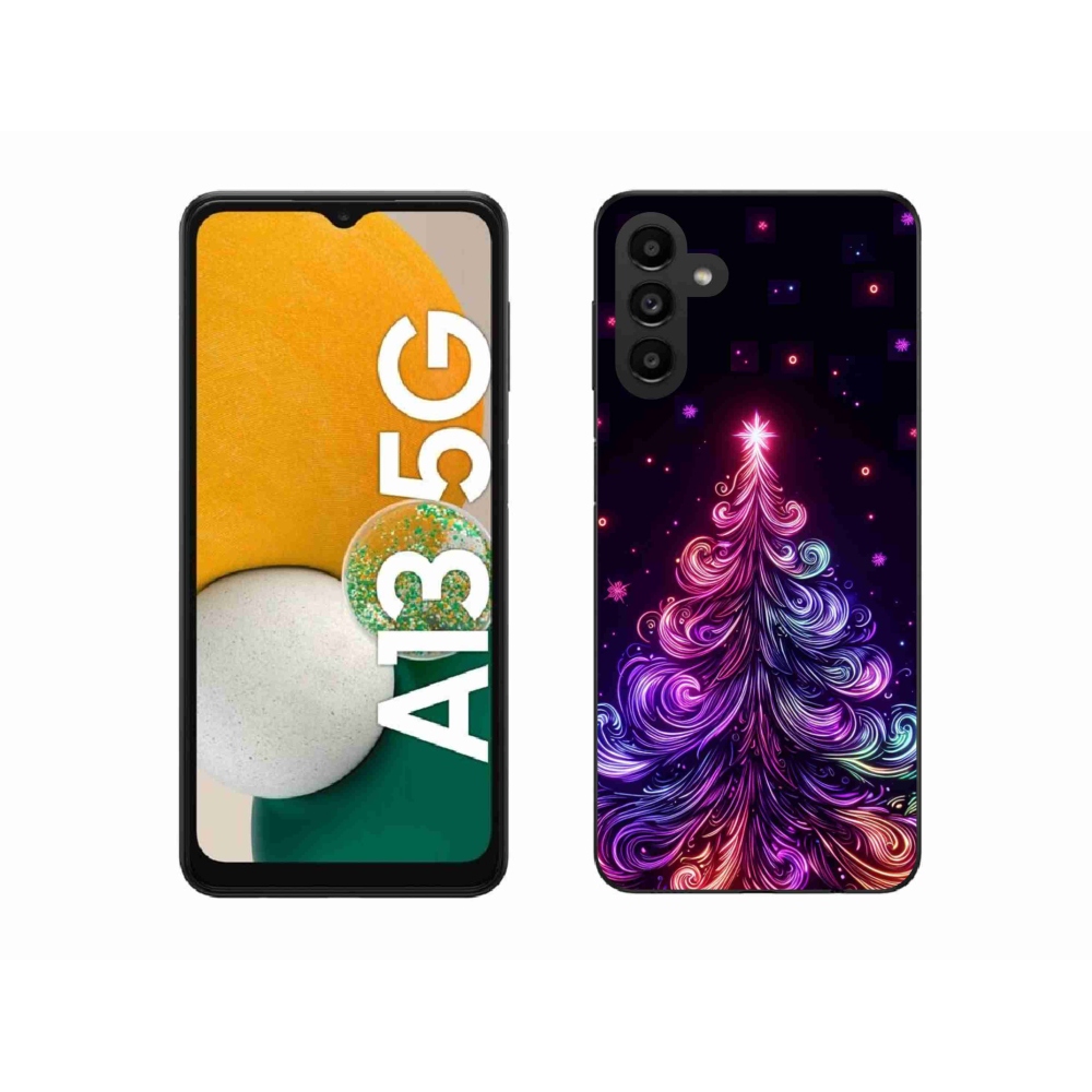 Gelový kryt mmCase na Samsung Galaxy A13 5G - neonový vánoční stromek 1