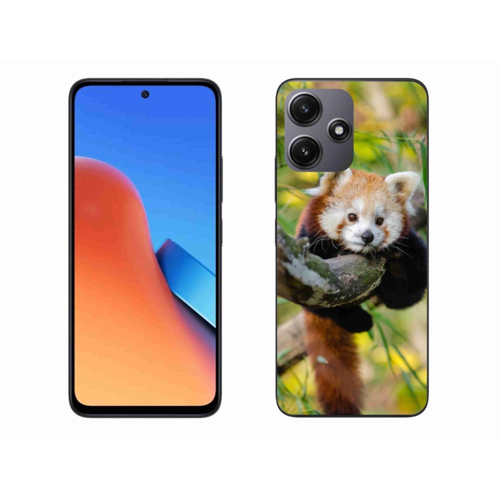 Gelový kryt mmCase na Xiaomi Redmi 12 5G - panda červená