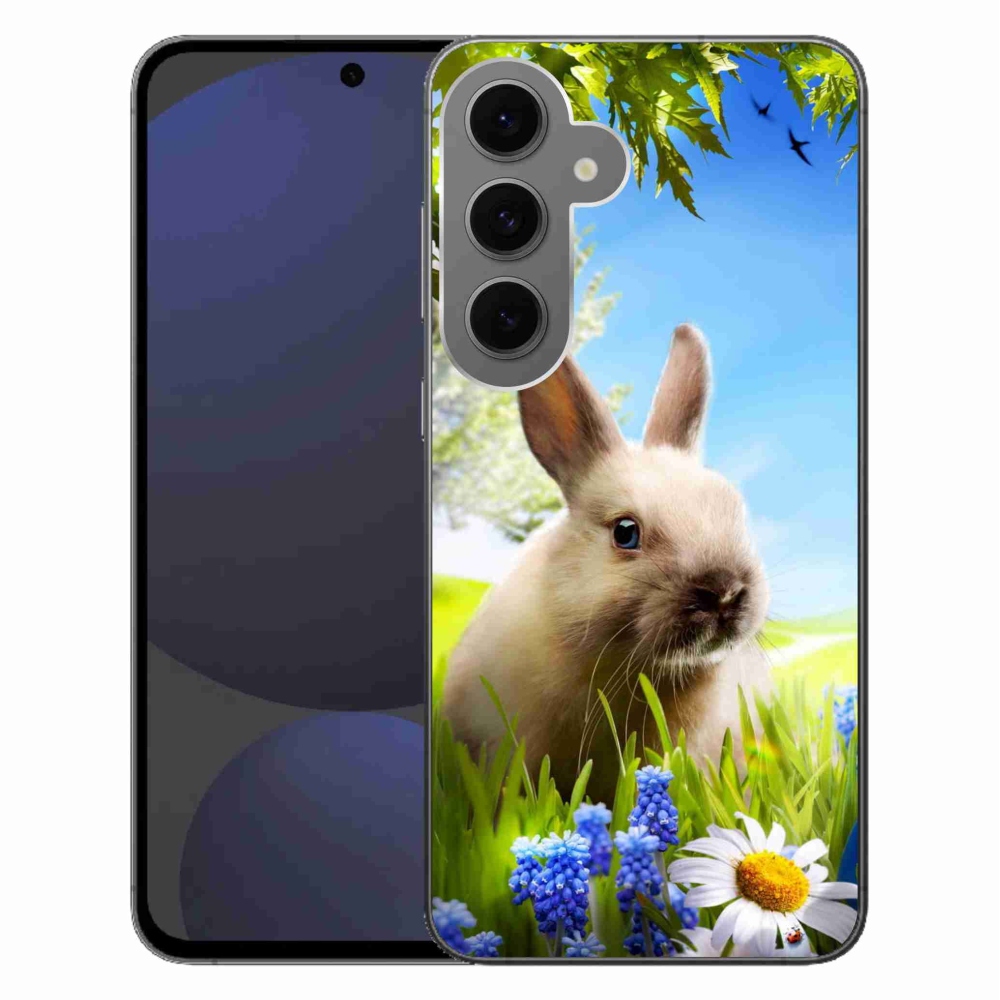 Gelový kryt mmCase na Samsung Galaxy S24 FE - zajíček